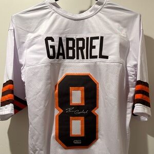 Dillon Gabriel #8 Autographed Cleveland Browns Football Jersey